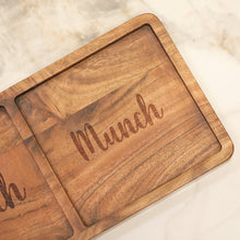 Load image into Gallery viewer, wooden platter with sections