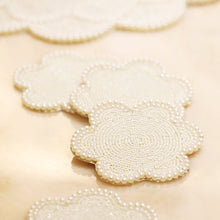 Load image into Gallery viewer, beaded flower coaster set