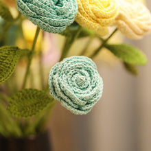 Load image into Gallery viewer, Crochet Button Roses