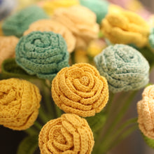 Load image into Gallery viewer, Crochet Button Roses