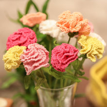 Load image into Gallery viewer, crochet carnation flower