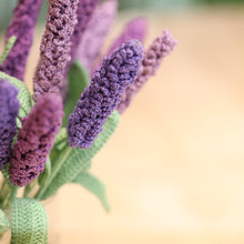 Load image into Gallery viewer, Crochet Lavender Flower