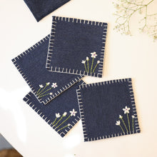 Load image into Gallery viewer, Denim Coaster Set
