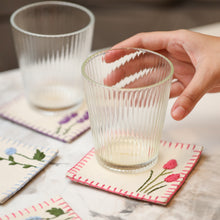 Load image into Gallery viewer, floral embroidery coasters