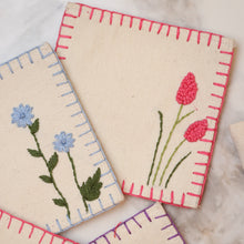 Load image into Gallery viewer, floral embroidery coasters