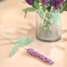 Load image into Gallery viewer, lavender crochet flower