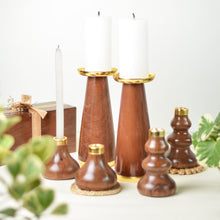 Load image into Gallery viewer, Wooden Candle Stands(Set of 2)