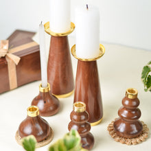 Load image into Gallery viewer, wooden candle stands