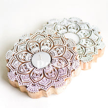 Load image into Gallery viewer, Flower Mandala Carved Tealight Holder