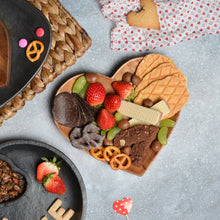 Load image into Gallery viewer, Wooden Heart Plate
