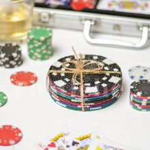 Load image into Gallery viewer, Poker Chip Coaster Set
