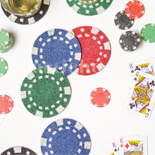Load image into Gallery viewer, Poker Chip Coaster Set