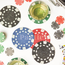 Load image into Gallery viewer, Poker Chip Coaster Set