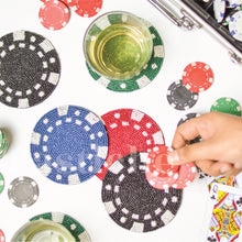 Load image into Gallery viewer, Poker Chip Coaster Set