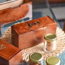 Load image into Gallery viewer, wooden gift box Joy