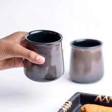Load image into Gallery viewer, black ceramic cup