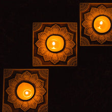 Load image into Gallery viewer, Square Carved Tea-lights (Box of 2)