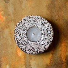 Load image into Gallery viewer, Sunflower Carved Block Tealight