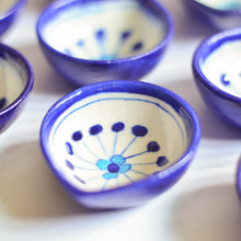 Load image into Gallery viewer, blue pottery diyas