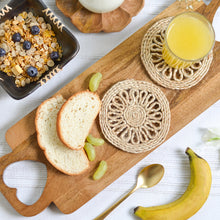 Load image into Gallery viewer, Jute Flower Coaster