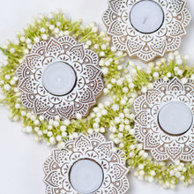 Load image into Gallery viewer, Bloom Carved Block Tealight Holder