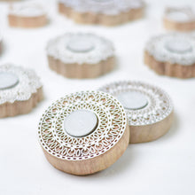 Load image into Gallery viewer, Disc Carved Block Tealight Holder