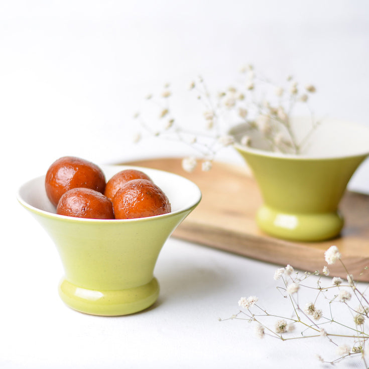 Buy Ceramic Dessert Bowl, Handcrafted by Indian Artisans