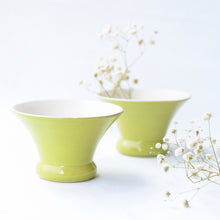 Load image into Gallery viewer, ceramic dessert bowl green