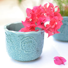 Load image into Gallery viewer, Embossed Ceramic Planters