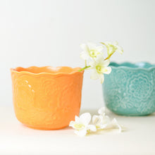 Load image into Gallery viewer, Embossed Ceramic Planters