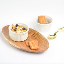 Load image into Gallery viewer, white ceramic dessert bowl