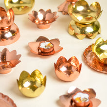 Load image into Gallery viewer, copper tealight holder