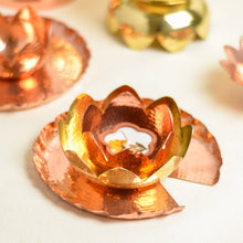 Load image into Gallery viewer, copper tealight holder