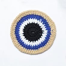 Load image into Gallery viewer, Crochet Evil Eye Coaster Set