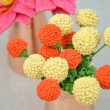 Load image into Gallery viewer, crochet flowers marigold