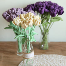 Load image into Gallery viewer, crochet tulip stems