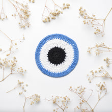 Load image into Gallery viewer, Crochet Evil Eye Coaster Set