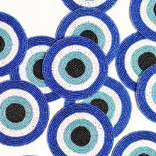 Load image into Gallery viewer, Evil Eye Beaded Coaster Set