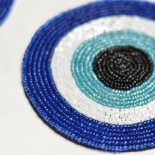 Load image into Gallery viewer, Evil Eye Beaded Coaster Set