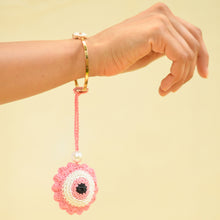 Load image into Gallery viewer, Crochet Evil Eye Charm Lumba
