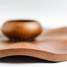 Load image into Gallery viewer, Flower Wooden Platter