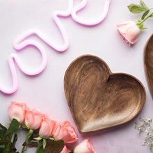 Load image into Gallery viewer, Wooden Heart Plate