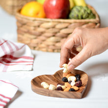 Load image into Gallery viewer, Wooden Heart Dish (Set of Two)