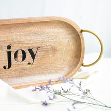 Load image into Gallery viewer, Joy Wooden Serving Tray