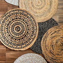 Load image into Gallery viewer, Mandala Jute Placemats (Set of 4)