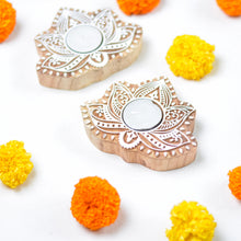 Load image into Gallery viewer, carved block tealight holder