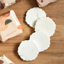 Load image into Gallery viewer, Flower Marble Coaster Set