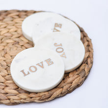 Load image into Gallery viewer, JOY & LOVE Coaster Set