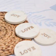 Load image into Gallery viewer, JOY & LOVE Coaster Set