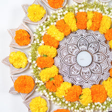 Load image into Gallery viewer, Flower Mandala Carved Tealight Holder